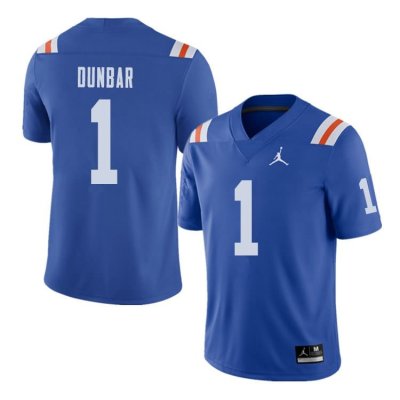 Men's Florida Gators #1 Quinton Dunbar NCAA Jordan Brand Royal Throwback Alternate Authentic Stitched College Football Jersey VUG6262GG